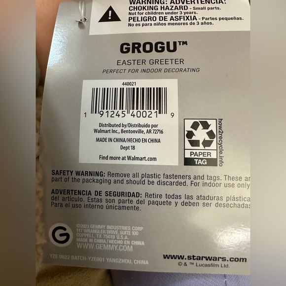 Baby Yoda Easter plush NWT purple EGG & brush Star Wars Plush Mandalorian Grogu - Picture 10 of 14